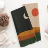 Abstract Boho Sun Moon Mountain Lake Landscape Kitchen Towels and Dishcloths Sets of 2,Boho Absorbent Drying Cloth Hand Towels Tea Towels for Bathroom Kitchen,Boho Gifts for Women Girls,1624 inches view 2