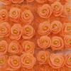24/72Pcs 3cm Foam Rose with Immitation Pearl Bead Artificial Flowers for Wedding Decoration DIY Bride Wreath Home Fake Flower,F09 Orange,24pcs view 1