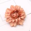 20pcs Dahlia Artificial Silk Flowers Heads for Wedding Decoration Rose DIY Wreath Scrapbooking Craft Fake Flower,Orange view 1