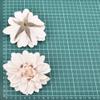 20pcs Dahlia Artificial Silk Flowers Heads for Wedding Decoration Rose DIY Wreath Scrapbooking Craft Fake Flower,Orange view 2