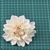 20pcs Dahlia Artificial Silk Flowers Heads for Wedding Decoration Rose DIY Wreath Scrapbooking Craft Fake Flower,Orange view 3