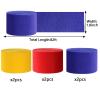 We Moment Red and Blue Yellow Crepe Paper Streamers Party Streamer 1.8 Inch Widening 6 Rolls,Theme Party Decorations Streamer 82 feet per roll for Birthday Party Decorations view 2