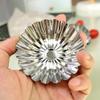 430 stainless steel Thickened integrated molding,Recyclable apply Round bottomed Lace Tart Moldt,Pudding mold, dessert cake baking mold (6) view 2