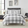 Sweet Home Collection 7 Piece Comforter Set Bag Solid Color All Season Soft Down Alternative Blanket & Luxurious Microfiber Bed Sheets, Twin, Checkered Box (Pack of 4) view 1