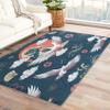ZDABAOEC Japanese Rug, 2x3 Rug, Japan Wave Crane Area Rugs for Bedroom Living Room Entryway, Asian Style Patterned Small Rug, Washable Non Slip Indoor Floor Carpet & Home Decor view 1