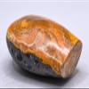 2.7" 135g Silverish Orange Bumble Bee Jasper Freeform Specimen Polished Natural Gemstone Crystal Mineral - Indonesia view 2