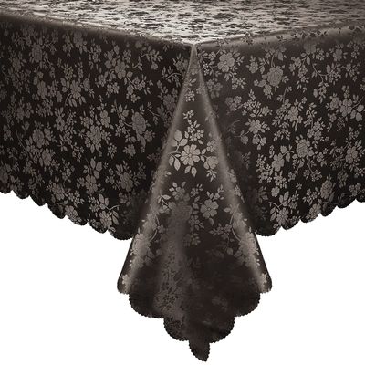 Smiry Rectangle Table Cloth, Waterproof Heavy Duty Vinyl Tablecloth, Wipeable Washable Table Cover for Kitchen and Dining Room (Coffee, 54" X 108")