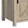 Benjara Sem 79 Inch TV Media Entertainment Console, Sliding Doors, 2 Drawers, Brown, Black view 4