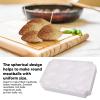 Asixxsix Meatball , DIY Manual Meatloaf Maker Press Tool, Maker with Meat Pressing Plate, Kitchen Cooking Tools for Making Fried Cake Dessert (Nine view 3