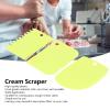 QANYEGN Set of 3 Cake Cream Scraper Cake Smoother, Dough Scraper, Bench Scraper, Dough Pasty Cuer, Kitchen and Baking Tool(green) view 3
