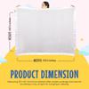 Baby Morgan - Adult Thermal Waffle Throw Blanket - Soft Lightweight Waffle Knit Design - Breathable Layer for Couch, Bed & Travel - Throw Blanket for Home & Living Room - 50" x 60" (Nylon Trim, White) view 4