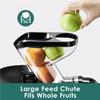 Fretta Juicer Machines, 3'' Wide Feed Chute Cold Press Juicer, Extractor de Jugos y Vegetales,High Juice Yield Masticating Juicers,BPA Free,Ideal Gift for Christmas and New Year view 3
