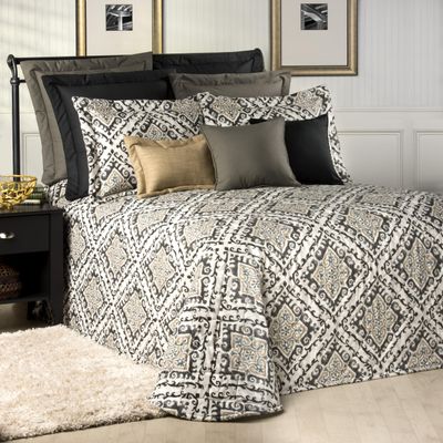 Thomasville At Home Bangla Bedspreads, King 118" Long x 120" Wide, Cotton Bedspread