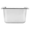 1 Set Stainless Steel Serving Basin Food Storage Basin Storage Basin Vegetable Case Food Serving Basin Serving Container Fruit Basin Fast Food Basin Square Basin view 1