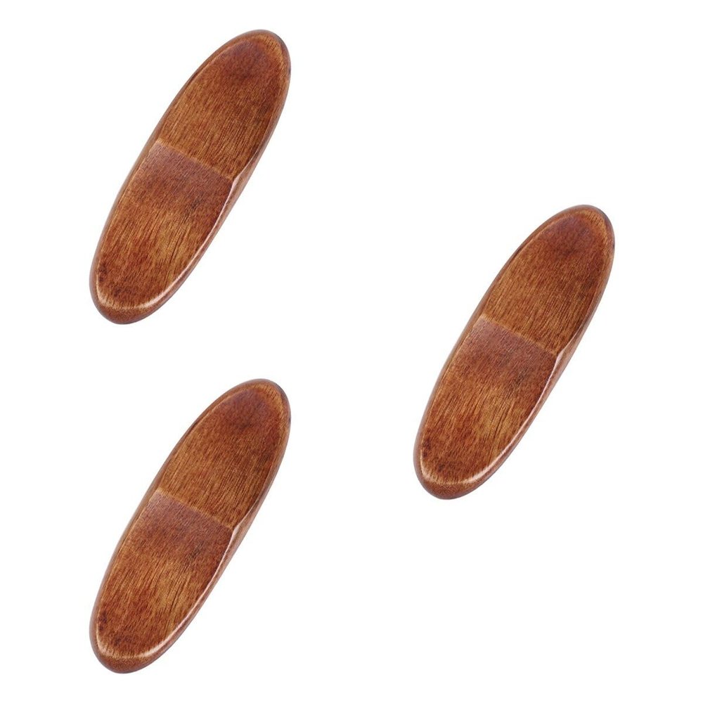 Housoutil Wooden Chopsticks Holder Chopstick Rest Spoon Fork Stand Holder Natural Premium Chopsticks Holders for Home, Hotel, Resta Set of 3