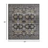 1454 Gray 5 x 7 Area Rug Carpet Large New view 2