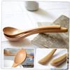 Hemoton 6pcs Wooden Soup Spoons Japanese Style Beech Utensils for Cooking and Serving Ergonomic Design for Comfort and Easy Handling Kitchen Tools view 3