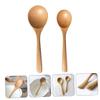 Hemoton 6pcs Wooden Soup Spoons Japanese Style Beech Utensils for Cooking and Serving Ergonomic Design for Comfort and Easy Handling Kitchen Tools view 4