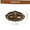 DOITOOL 78 * 43mm Alloy Panel Drawer Handles Set 5pcs Chic Vintage Style Pulls for Wooden Case Furniture Jewelry Box view 2