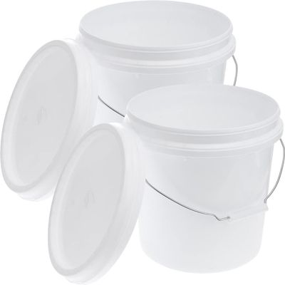 MAGICLULU Collapsible Bucket with Lid Large Empty Storage Bucket for Water Paint Fishing