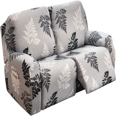 XMAYODS 4/6/8 Pieces Recliner Slipcovers Stretch Recliner Couch Covers Soft Spandex Sofa Cover for 1/2/3 Seats Non-Slip Furniture Protector with Pocket (Color : #29, Size : 2 People (6 Pieces))