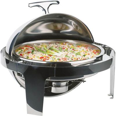 KFJZGZZ Stainless Steel Buffet Stove,Round Full Cover Stove, 6l Large Capacity, Water-Proof Heating/Insulation, Can Heat Various Dishes