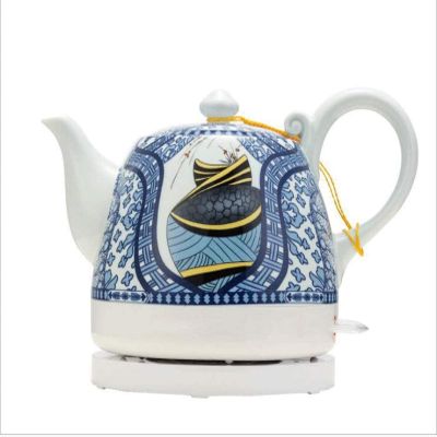 FairUo Kettles, Ceramic Electric Kettle Abstract Landscape Removable Base Boil Dry Protection 1.2L Boils Water Fast for Tea Coffee Soup Oatmeal