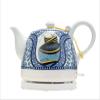FairUo Kettles, Ceramic Electric Kettle Abstract Landscape Removable Base Boil Dry Protection 1.2L Boils Water Fast for Tea Coffee Soup Oatmeal view 1