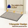 NABOWAN 32" Weighted Under Door Draft Stopper -Triangular Door Draft Blocker with Hook Loops for Easy Install, Save Energy, Home Room Essentials view 4