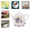 FairUo Kettles, Ceramic Electric Kettle Cordless Water Teapot, Teapot-Retro 1.5L Jug, 1000W Water Fast for Tea, Coffee, Soup, Oatmeal-Removable Base, Automatic Power Off,Boil Dry Protection/a view 2