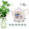 FairUo Kettles, Ceramic Electric Kettle Cordless Water Teapot, Teapot-Retro 1.5L Jug, 1000W Water Fast for Tea, Coffee, Soup, Oatmeal-Removable Base, Automatic Power Off,Boil Dry Protection/a view 3