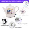 FairUo Kettles, Ceramic Electric Kettle Cordless Water Teapot, Teapot-Retro 1.5L Jug, 1000W Water Fast for Tea, Coffee, Soup, Oatmeal-Removable Base, Automatic Power Off,Boil Dry Protection/a view 4