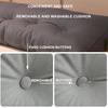 ZZYK Wedge Pillow Headboard Cushion,Triangular Bolster for Bed Rest Reading Pillows Large Backrest Pillows for Sitting in Bed Removable Cushion for Daybed Bed,Pink,23.6 inches/60 cm view 3