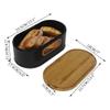 POCHY Fashion bread box Classic Bread Box Portable Large Capacity Bread Storage Bread Bin, Multifunctional Bamboo Cover Bread Holder exquisite view 2