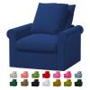 Custom Made Gronlid Armchair Velvet Replacement Cover Fits IKEA Gronlid Chair, Gronlid 1 Seat Sofa,Only Cover (Dark Blue) view 1