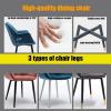 Modern Kitchen Dining Room Chairs Kitchen Dining Chairs Set of 2 Velvet Seat and Backrests for Office Lounge Dining Kitchen Bedroom (Color : Pink, Size : Black feet) view 4