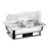 Chafers 8QT, Electric Chafing Dish Buffet Set, 1-3Pans Buffet Servers and Warmers Digital Display Temperature Warming Tray Stainless Steel Food Warmer, for Buffet/Weddings/Parties/Catering Events (Co view 1