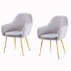 Modern Kitchen Dining Room Chairs Velvet Dining Chairs Set of 2,Kitchen Chair Living Room Armchair,Adjustable Rotation Non-Slip Foot Stainless Steel for Make-up Chair Kitchen Chair view 1