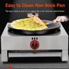 Pancake Maker Machine 15.7" Commercial Singel/Dual Head Electric Crepe Maker Baking Pancake Machine Non Stick for Family KitchenCommercial, Restaurant, Street Snack view 3