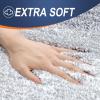 OLANLY Bathroom Rugs Mat 36x24, Extra Soft Absorbent Microfiber Bath Rugs, Rubber Backing, Quick Dry, Machine Washable Bath Mats for Bathroom Floor, Tub and Shower, Home Decor Accessories, Light Grey view 2
