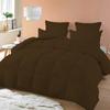 Balsara's Comforter - 100% Egyptian Cotton 800 Thread Count 400GSM Fiber Fill 1Pcs Comforter, Super Kiing Plus Size (120" x 120") Inch, Chocolate Solid view 1