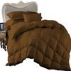 Balsara's Comforter - 100% Egyptian Cotton 800 Thread Count 400GSM Fiber Fill 1Pcs Comforter, Super Kiing Plus Size (120" x 120") Inch, Chocolate Solid view 2