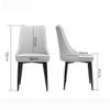 Kitchen Dining Room Furniture Chairs Kitchen Dining Chairs Set of 2 Water Proof PU Leather Lounge Chair with Carbon Steel Feet for Living Room Bedroom Kitchen (Color : Dark Gray) view 3