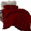 Balsara's Comforter - 100% Egyptian Cotton 800 Thread Count 400GSM Fiber Fill 1Pcs Comforter, Oversized King Plus Size (128" x 120") Inch, Burgundy Solid view 2