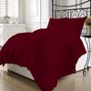 Balsara's Comforter - 100% Egyptian Cotton 800 Thread Count 400GSM Fiber Fill 3Pcs Comforter Set, Super Kiing Plus Size (120" x 120") Inch, Burgundy Solid view 3