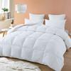 Balsara's Comforter - 100% Egyptian Cotton 800 Thread Count 400GSM Fiber Fill 1Pcs Comforter, Oversized King Plus Size (128" x 120") Inch, White Solid view 1