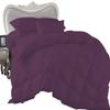 Balsara's Comforter - 100% Egyptian Cotton 800 Thread Count 400GSM Fiber Fill 3Pcs Comforter Set, Super Kiing Plus Size (120" x 120") Inch, Plum Solid view 2
