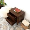 Ashcroft Furniture Co Stan Mid Century Solid Wood Walnut Nightstand Bed Side Tables with 2 Drawers view 4