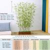 180 150 120 100 cm Tall Artificial Bamboo Room Divider Screen, Porch Fake Tree with Wood Base, Terrace Landscaping Simulation Plants, Indoor Partition ( Color : 1.2m tall , Size : 40x18x18.5cm-8 Pole view 3
