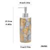 Soap Dispenser for Bathroom Luxury Imitation Marble Texture Ceramic Bath Bottle Lotion Press Bottle 390ML Soap Dispenser Bottles Dispenser (C) view 2